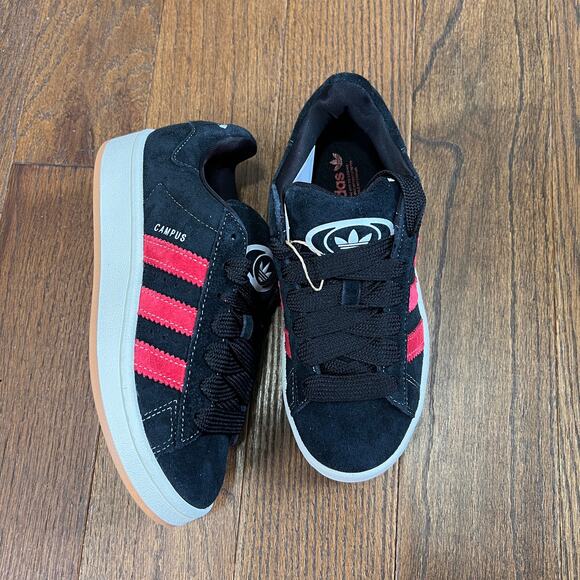 Adidas Campus 00s Casual Athletic Shoes / Black Red White Sz 4Y - Picture 3 of 7